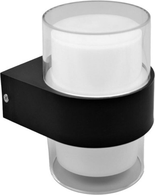 Wandleuchte außen 8w 3000k beira schwarz ip44 500lm 13,5x9,4x10,5 cm