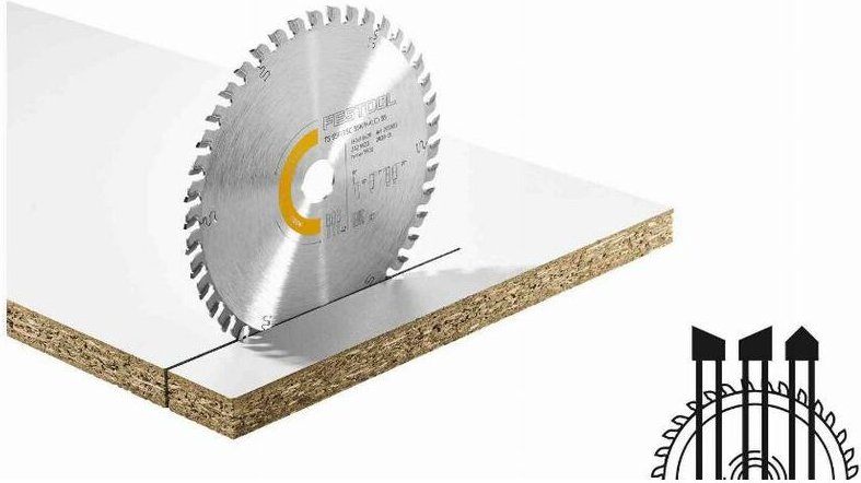 Feines Zahnsägeblatt für Holz Festool hw 160 x 1,8 x 20 WD42 - 205553