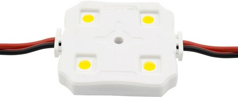 Pack 20 quadratische LED-Module 4Led SMD5050 12V 1W White Cold