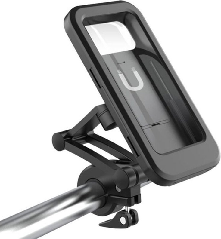 BEBUSINGOTO Wasserdichte Fahrrad-Handyhalterung, 360°-Smartphone-Rollerhalterung mit Regenschutz, Motorrad-Handyhalterun...