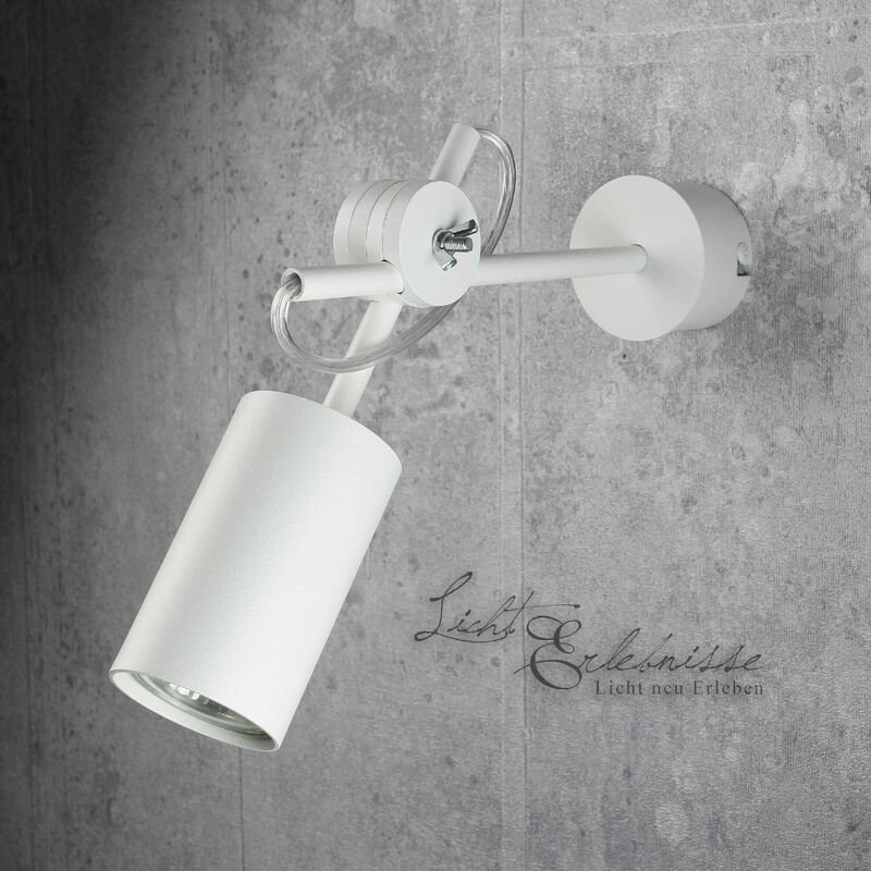 Licht-erlebnisse - Schwenkbarer Spot Weiß Wandleuchte