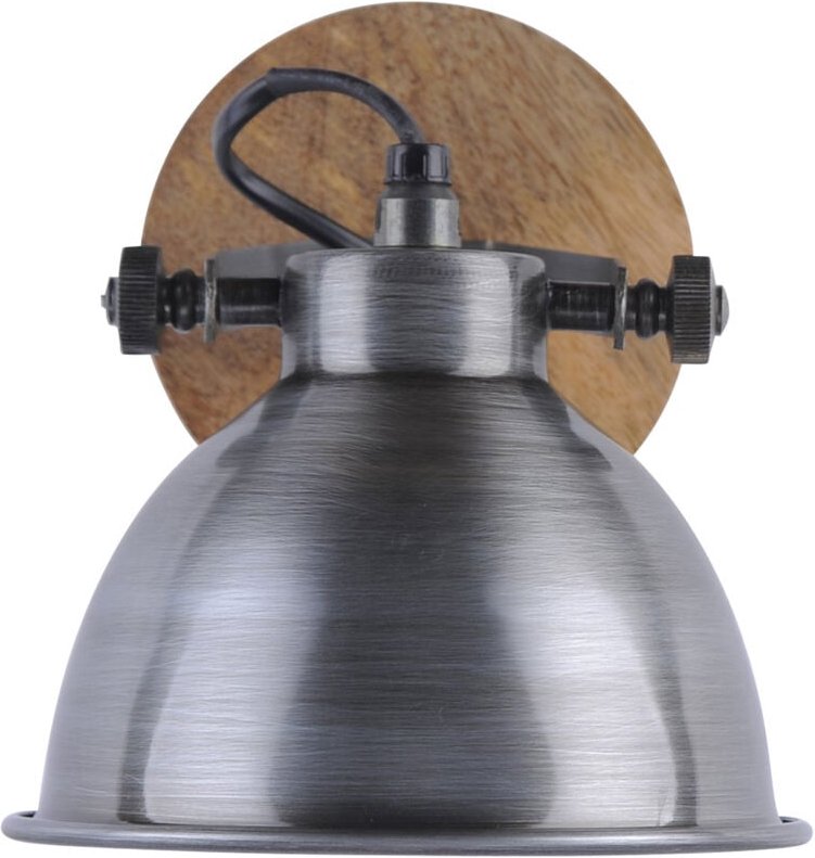 JustLight 1er Spot Samia eisen 21,5 x 15 cm E14, max. 40 W Deckenleuchte