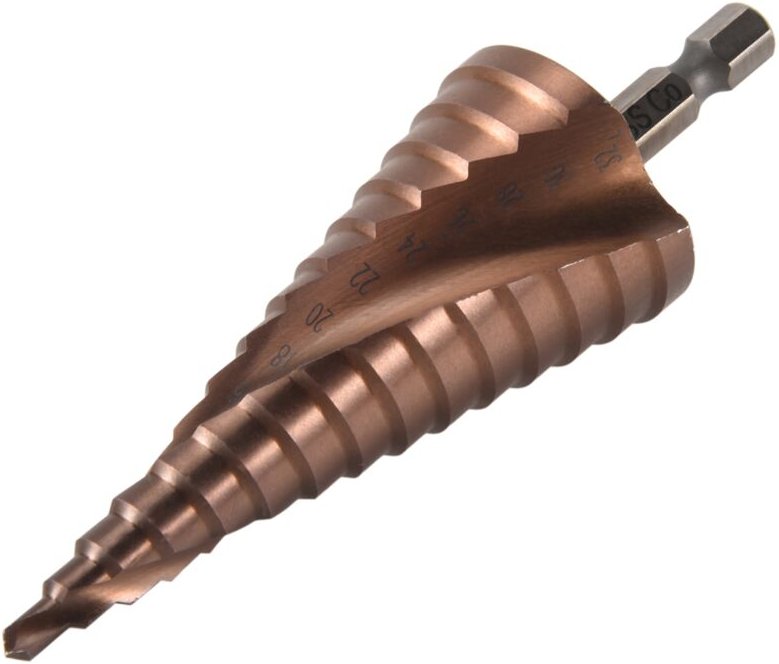 M35 hss Co Stufenbohrer Kobaltkegel Bits 4-32Mm Holz Edelstahl Metall Lochsäge Werkzeugsatz Hex