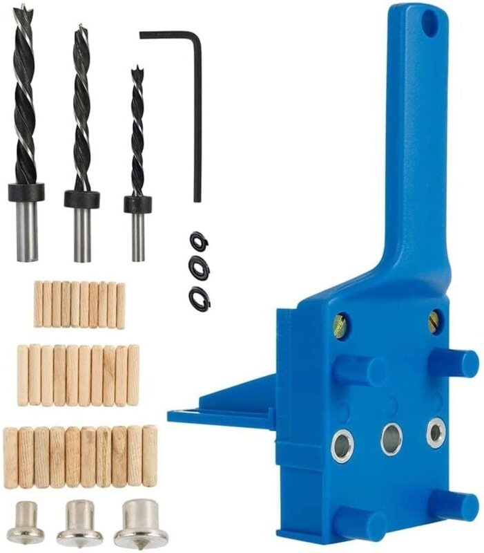 42-teiliges Dübellehren-Set für die Holzbearbeitung, 6/8/10 mm, Handbohrwerkzeuge für die Holzbearbeitung, zur Verwendun...