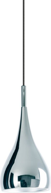 Naeve STYLE 15 cm große kuppelförmige Pendel-Deckenleuchte, Chrom