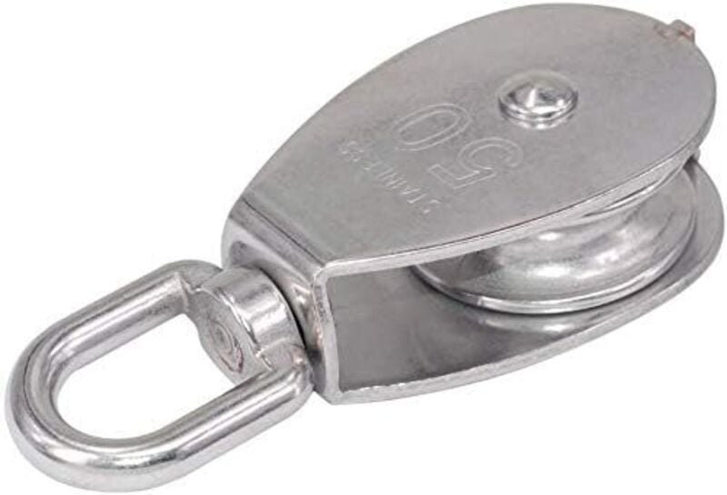 Seilrolle, 304 Edelstahlrolle, Edelstahlrolle, Silber/50 mm