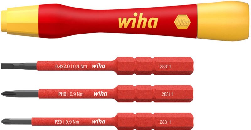 Feinschraubendreher Set PicoFinish® slimVario® electric 4-tlg. i mit slimBits i Präzisionsschraubendreher i Schlitz, ph,...