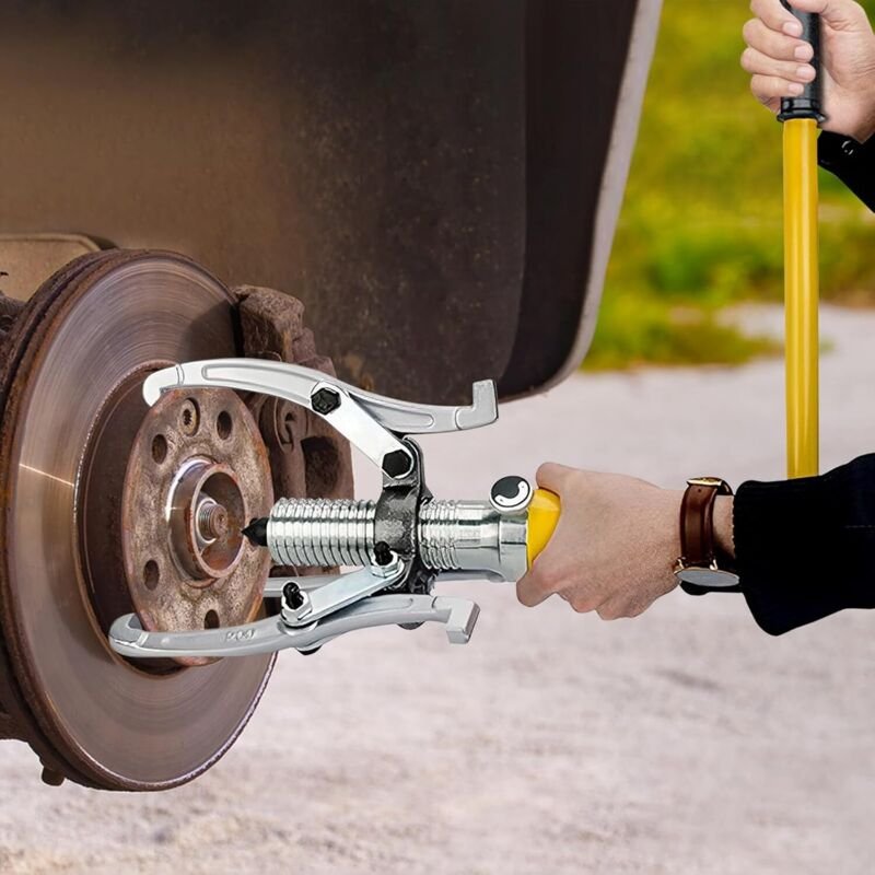 20T Radnabenabzieher, Hydraulischer Abzieher, Antriebswellen Ausdrücker Set, Hydraulik Radlager Werkzeug Set mit 3 Krall...