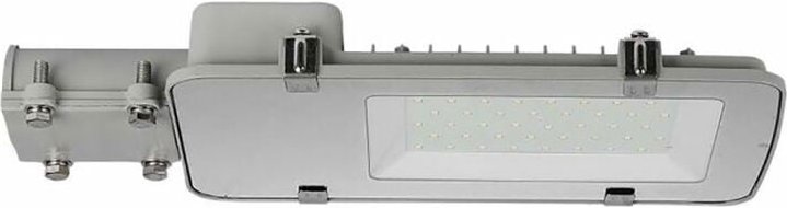 Led Straßenlampe Straßenlaterne Parkplatzbeleuchtung Außen Straßenleuchte für draußen, Aluminium grau, 30W 800lm 6500K, ...