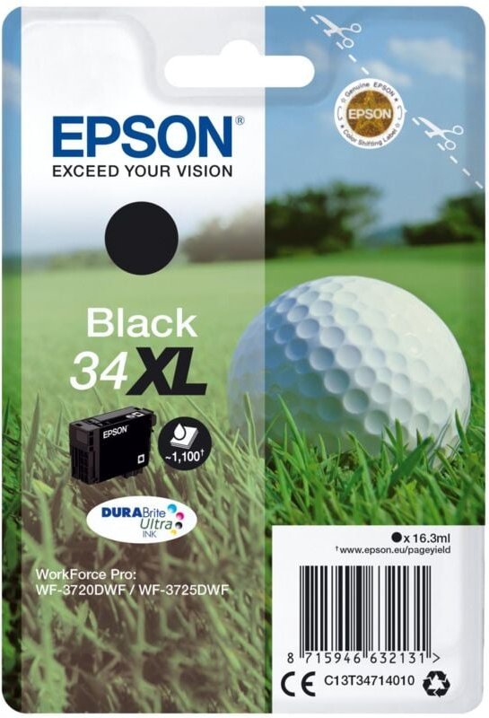 Epson Golf ball C13T34714020 Druckerpatrone 1 Stück(e) Original Hohe (XL-) Ausbeute Schwarz