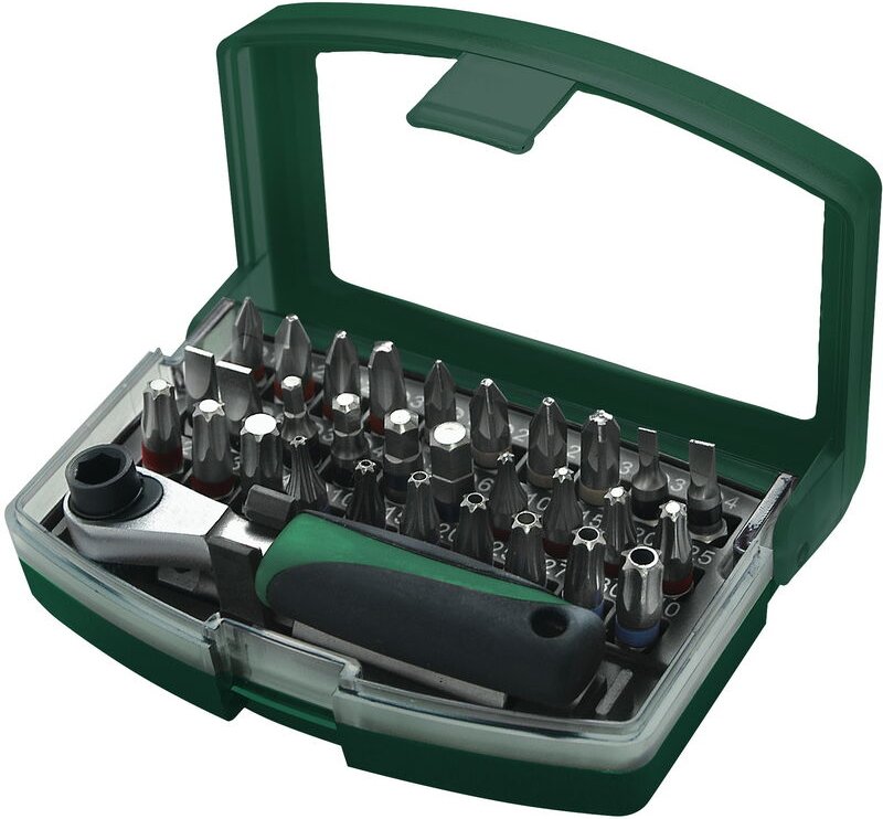 Brüder Mannesmann - Bit-Satz-Box 32-teilig in Kunststoffbox