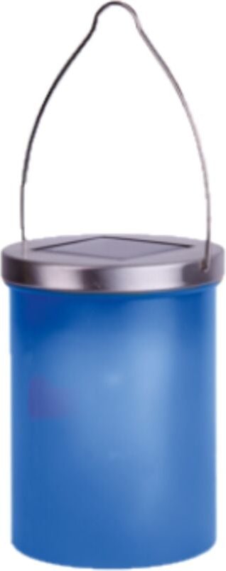 Stilvolle LED-Solar-Laterne in blau 9,2 x 12 cm, für den Außenbereich