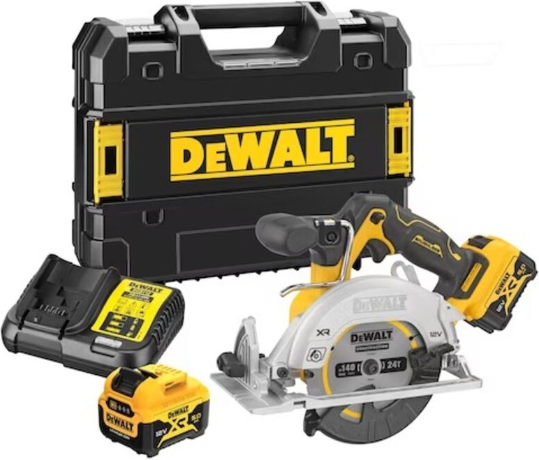 DCS512P2 Akku Handkreissäge 140 mm bürstenlos kabellos 12V - 2x5Ah t STAK-Box - Dewalt