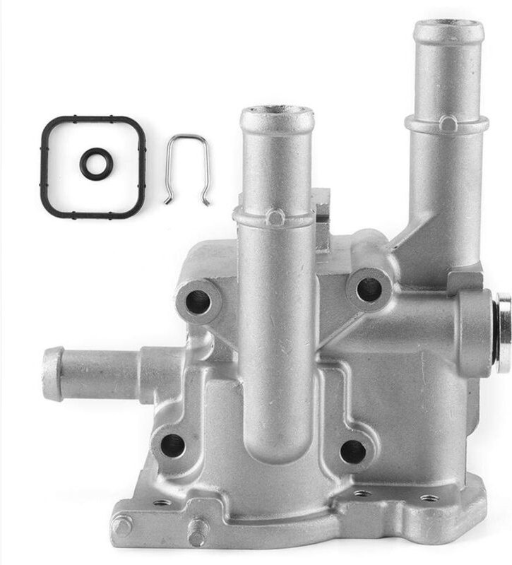 Ej.life - Thermostatgehäuse Auto, Thermostatabdeckung, Aluminiumlegierung Automotor Thermostatgehäusedeckel Ersatzteile ...