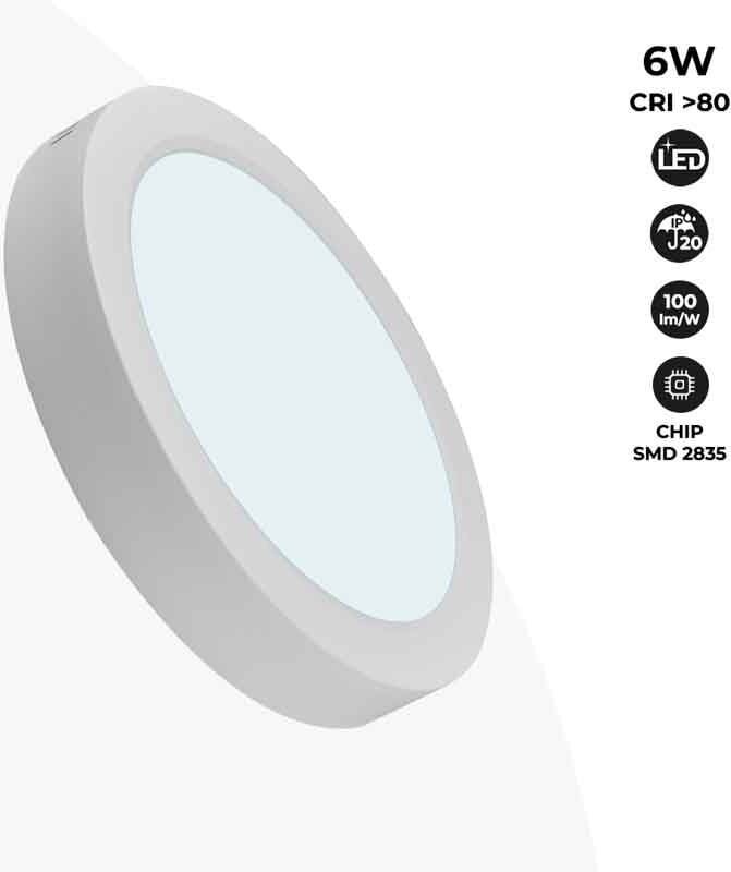 Barcelona Led - LED-Deckenanbauleuchte 6W High Efficiency