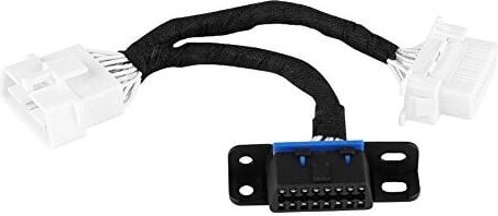 Zoternen - kimiss OBD2 16-poliger Stecker auf Dual-Buchse Splitter-Adapter-Verlängerungskabel