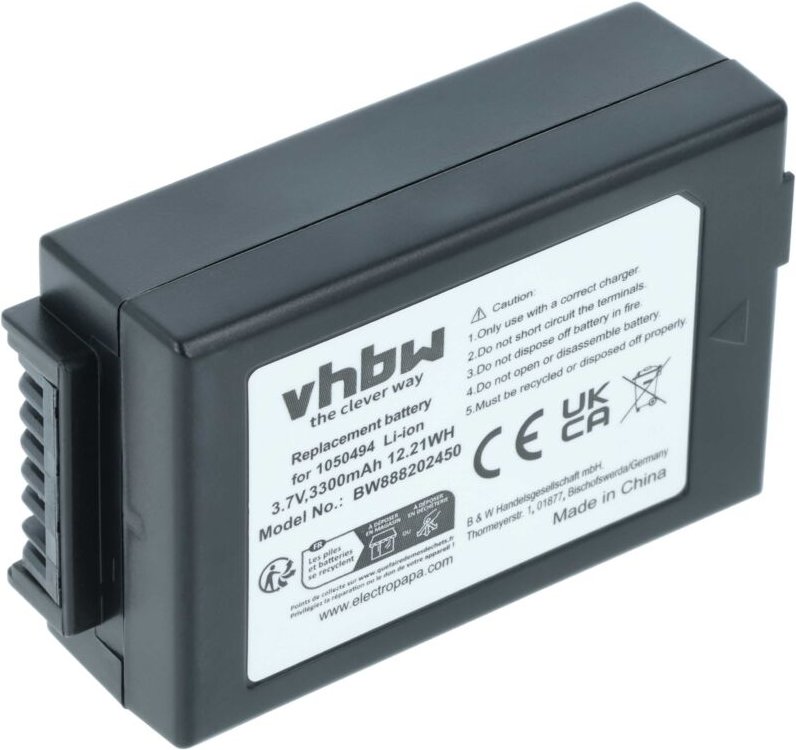 Vhbw - Akku kompatibel mit Motorola WorkAbout Pro G1, G2, G3, G4, 4 Handheld Computer Scanner (3300 mAh, 3,7 v, Li-Ion)