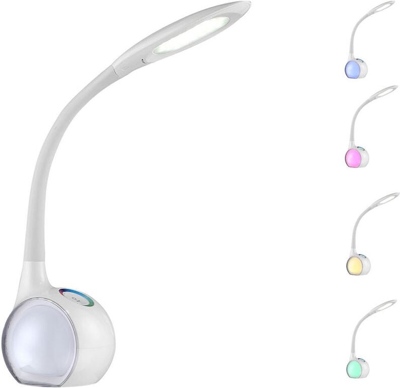 Flex led Schreibtischlampe tarron, dimmbar, Sockel mit Farbwechsel