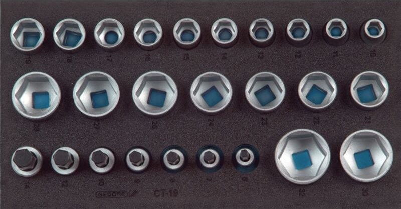 Check-Tool-Einlage mit Sortiment 1500 CT1-19, 2308908 - Gedore