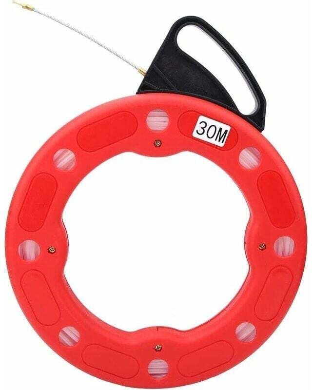 Gabrielle - Elektriker-Drahtzieher, Kabelzieher, 30 m, 100 Fuß Reichweite, nicht leitende Fiberglas-Fischbandspule, elek...