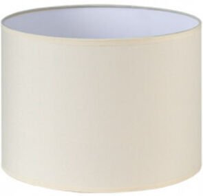 Dori Zylindrischer Lampenschirm E27 beige 25Dx25dx20h Cm Popelin Stoff