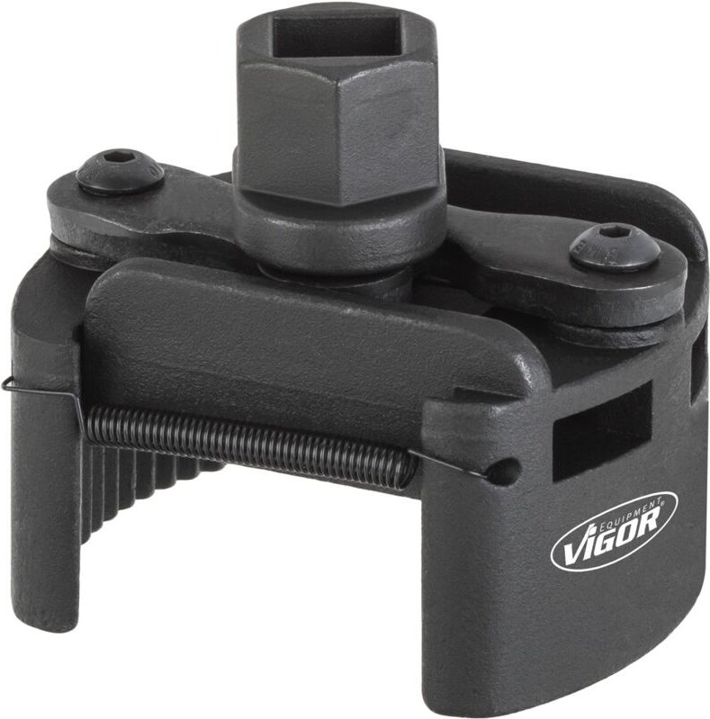 Lfilter-Spannschlüssel, 60 - 80 mm, universal, Außen-Sechskant 21 mm, Vierkant hohl 12,5 mm (1/2), 60 - 80 - Vigor