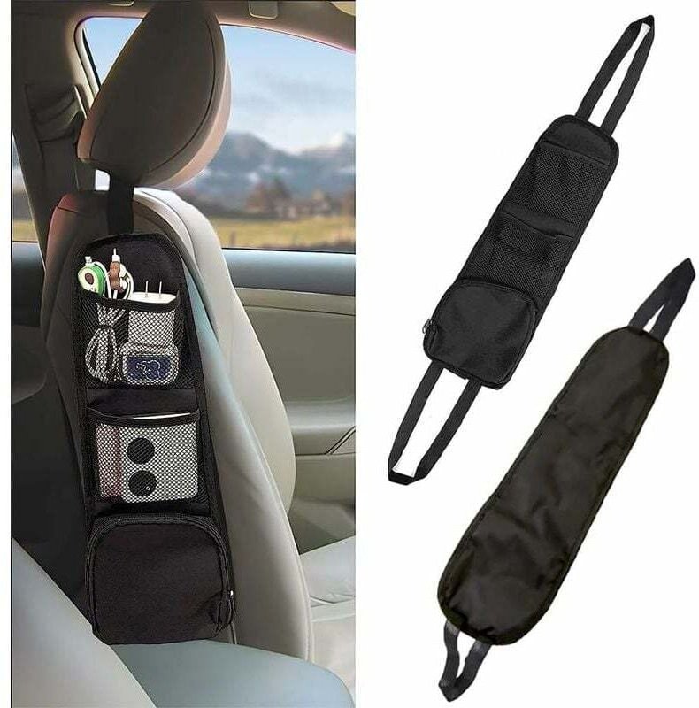 Lntyq - 2 Stück Auto-Seitenaufbewahrung, Autositz-Seiten-Organizer, Multifunktions-Autositz-Aufhängetasche, Autositz-Auf...