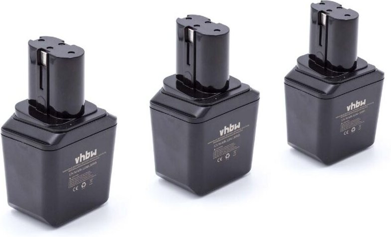 vhbw 3x Akku kompatibel mit ORGAPACK OR-T85, OR-T85X Werkzeug (3000 mAh, NiMH, 12 V)