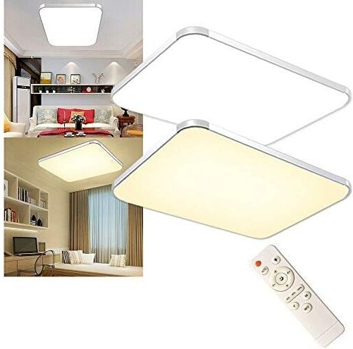 72W LED panel dimmbar moderne deckenlampe - Deckenleuchte mit Fernbedienung - Schlafzimmer Wohnzimmer Küche deckenlampen...