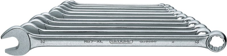 Ring-Maulschlüssel-Satz extra lang 12tlg 10-32mm, 7 XL-012, 6095950 - Gedore