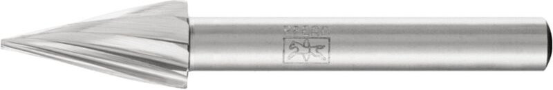 Pferd - hss Frässtift Spitzkegelform g ø 10x20mm Schaft-Ø 6 mm z 1 universal grob