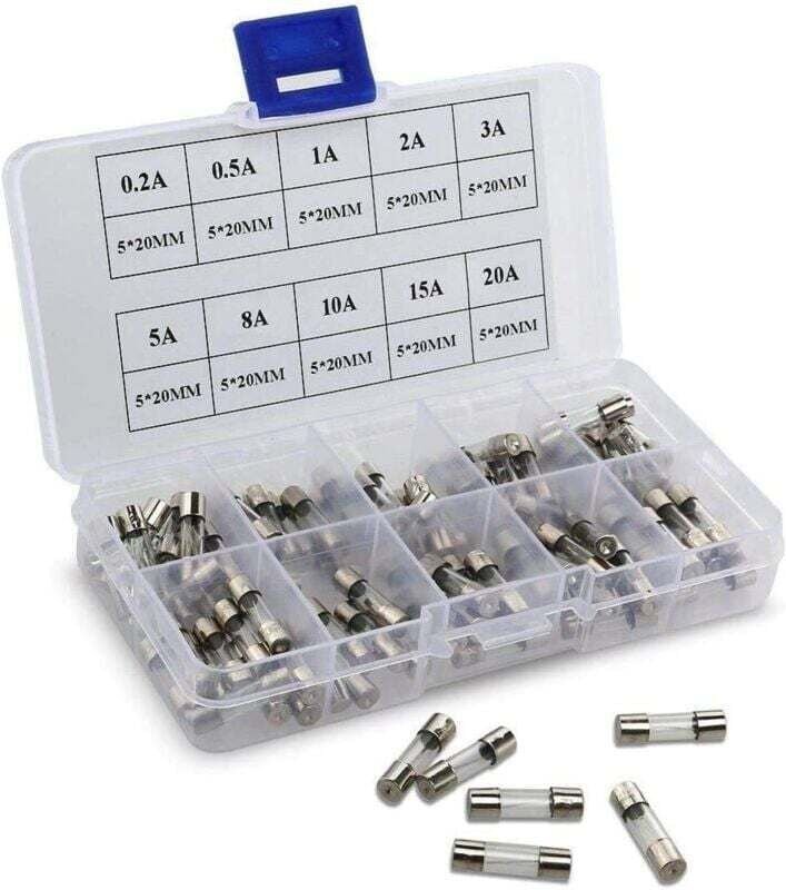 YMYNY Auto-Sicherungsset, 120-teiliges Auto-/Wohnmobil-/LKW-/Motorrad-Sicherungsset (5 A, 10 A, 15 A, 20 A, 25 A, 30 A) ...