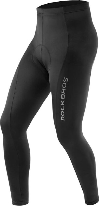 Lange, atmungsaktive Radhose mit Sitzpolster, Größe L - schwarz