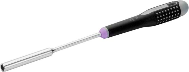 Bahco ERGO Steckschlüssel für Sechskantschrauben mit langer Aufnahme und Gummigriff, 4,5 mm x 125 mm