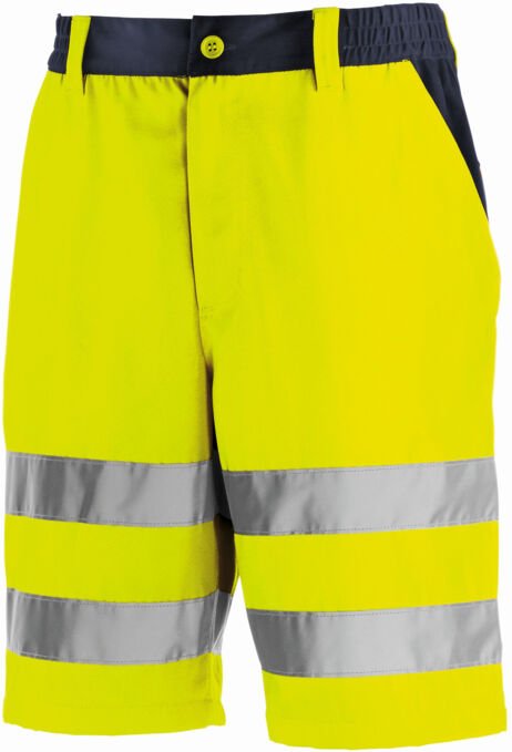 Warnschutz-Shorts erie leuchtgelb/navy 44 4346 - Texxor