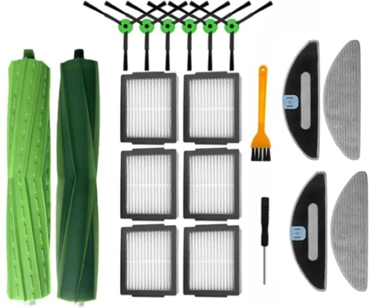 Ersatzteile für Combo I5 / I5+ J5 + Roboter-Staubsauger, Hauptseitenbürste, Hepa-Filter, Wischpads
