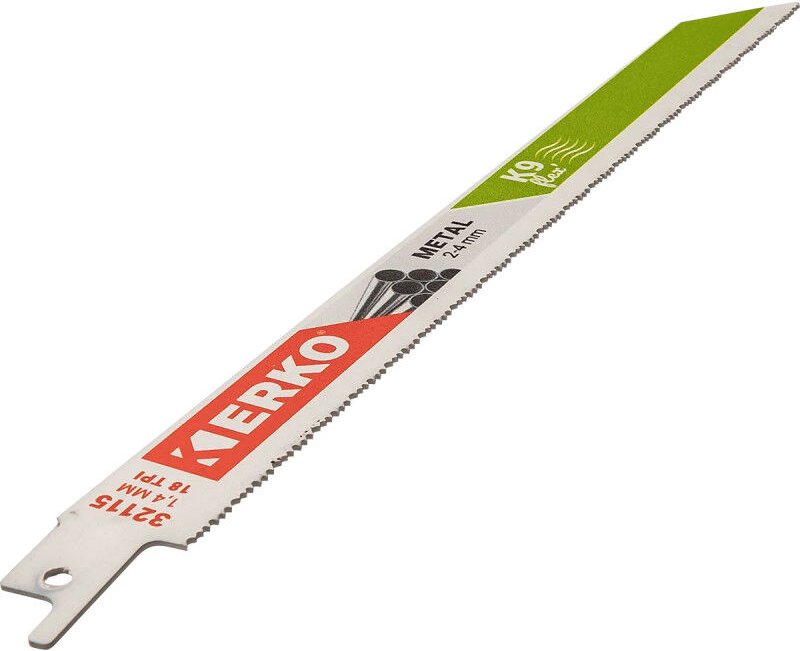Erko - Satz von 5 Säbelsägeblättern 228 x 19 x 0.9 18T Metall K9