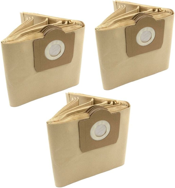 30x Staubsaugerbeutel kompatibel mit Alaska wvc 1600 (r) Staubsauger - Papier, sandfarben - Vhbw