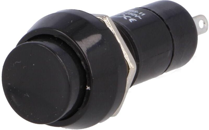 Runder Leerlauftaster 12mm SCHWARZ