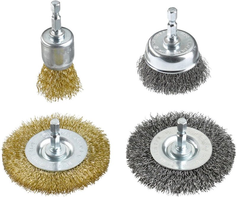 Drahtbürsten-Set für Bohrmaschinen 597520 4 St. - KWB