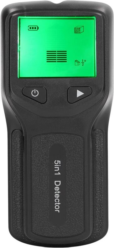 Wandmontierter Balkensucher-Scanner, 5-in-1-Detektor mit LCD-Bildschirm, zum Aufspüren von Wechselstromleitungen in Holz...