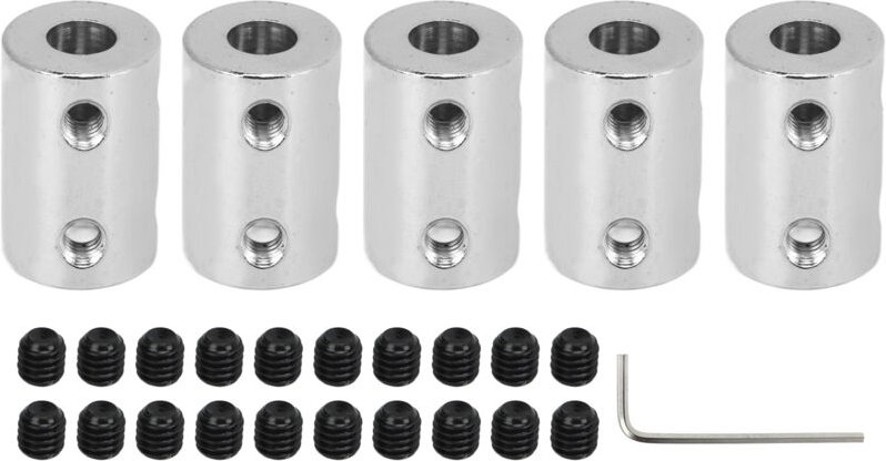 Satz mit 5 Wellenkupplungen, 6–8 mm Motorkupplung, 4 mm Bohrung, 22 mm Länge, 14 mm Durchmesser, Verbindungsstück für me...