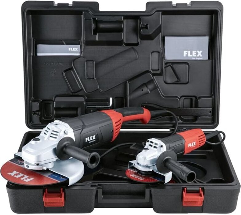 Flex - Pack 2 Winkelschleifer Ø230 und 125 mm (l 2200 + l 811) im Koffer 492302