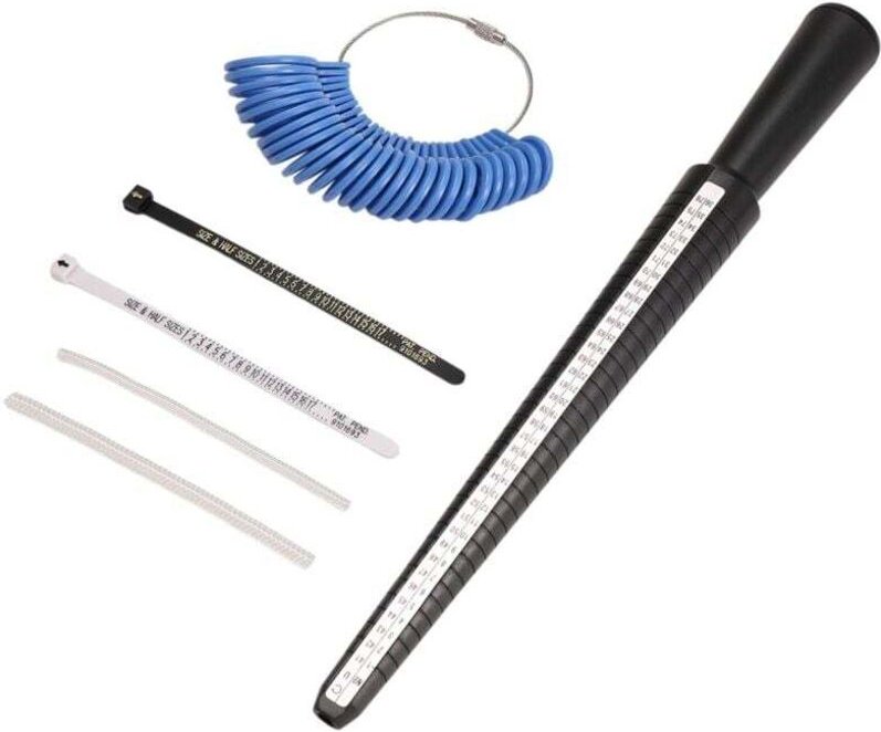 Ringgrößen-Messset, Ringlehrdorn zur Größenbestimmung und Fingeranpassung