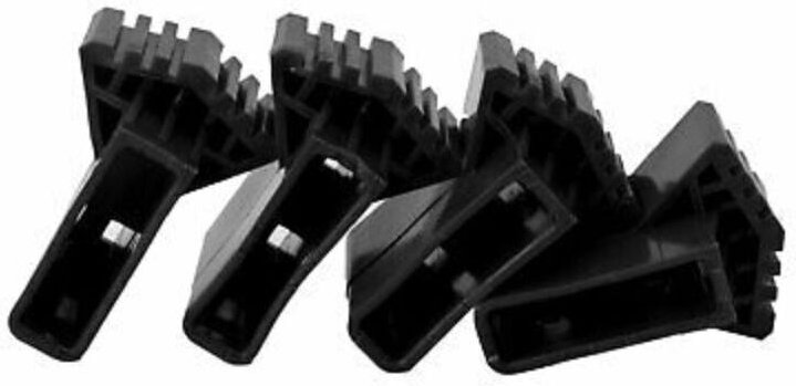 KZQ - Copripiedi per scale nere accessori universali, piedini di ricambio in gomma antiscivolo.