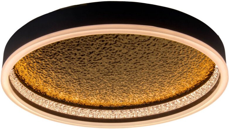 Naeve ARANY Dimmbare integrierte LED-Deckenleuchte, halbbündig, Schwarz, 2957 K