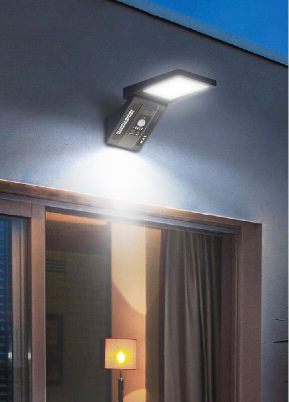 GSC - Ganda Solar-LED-Wandleuchte mit Bewegungs- und Dämmerungssensor 3W 3000 - 4200 - 6000K