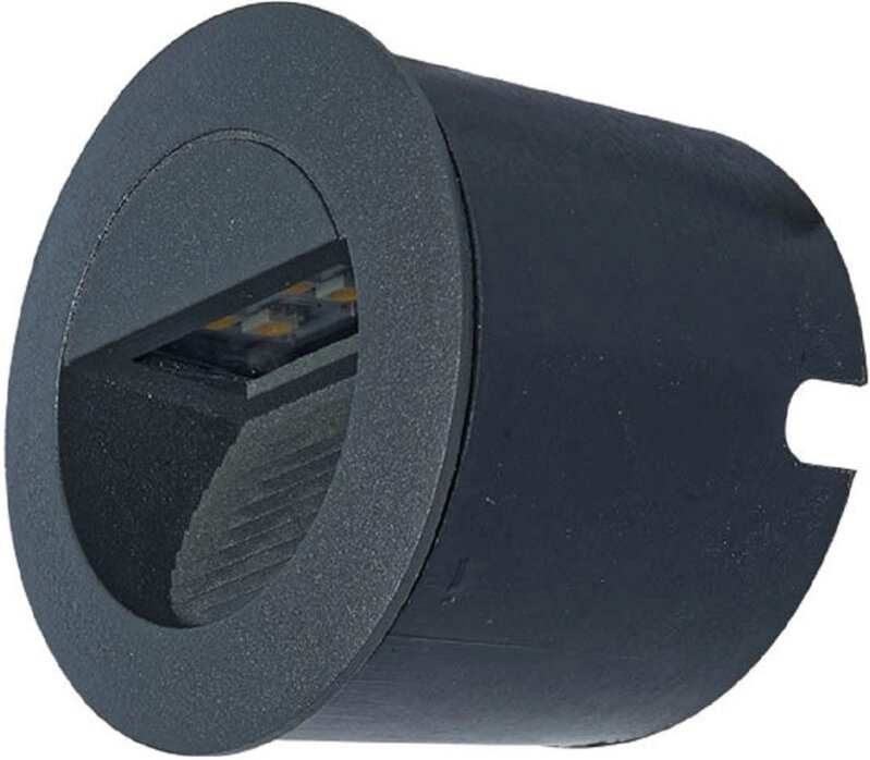 Efectoled - LED-Außenleuchte 1,2W Lyons Wandmontage Einbau Dunkles Grau