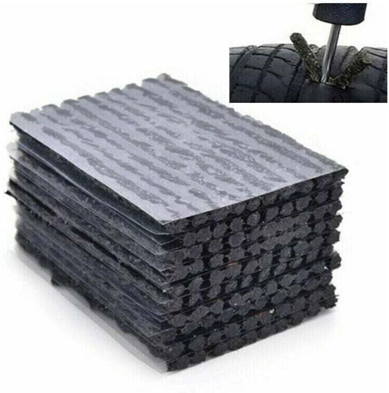 50-teiliges Reifenpannen-Reparaturset, Reparaturset für Gummireifen für die Notfallreparatur von schlauchlosen Reifen, R...