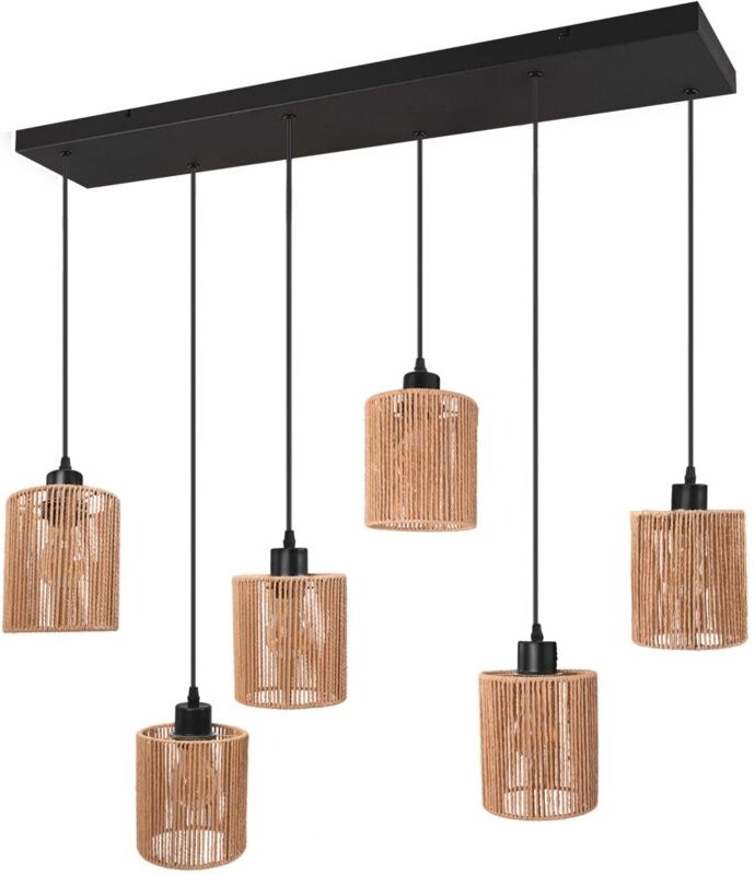 Pendelleuchte Toolight APP1822-6CP nature black